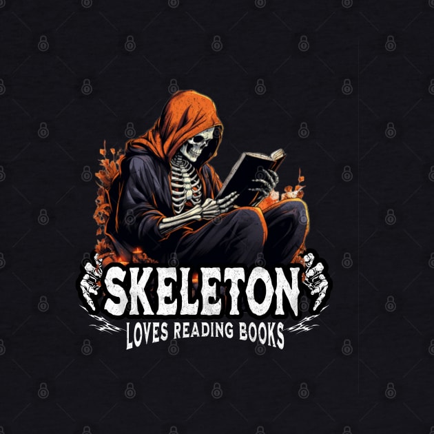 Skeleton Reading A Book Lover Tarot Card The Reader Mystic Funny Skeleton by VisionDesigner